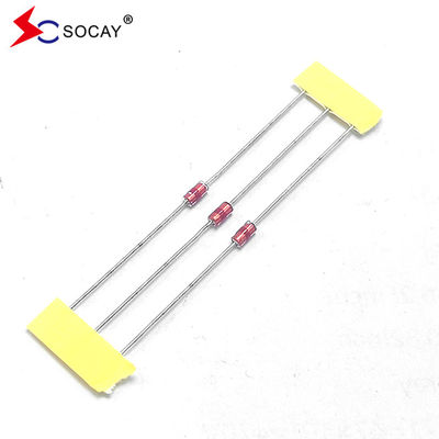 अक्षीय लीड ग्लास डिस्चार्ज ट्यूब SCA-141N 1.0pF 8/20μS 500A स्पार्क गैप प्रोटेक्टर